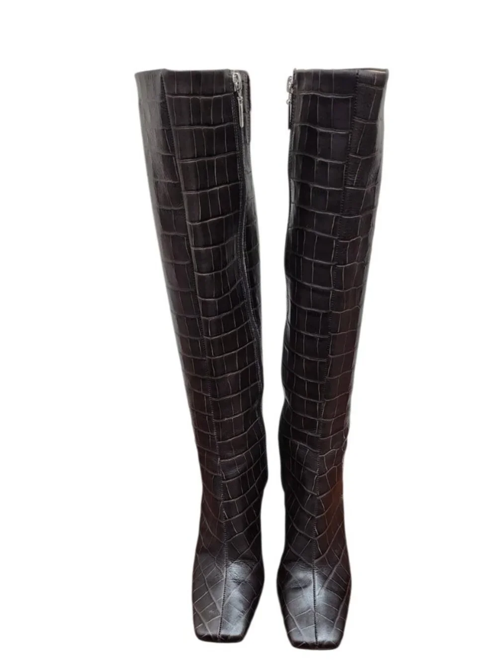 SCHUTZ brown croc