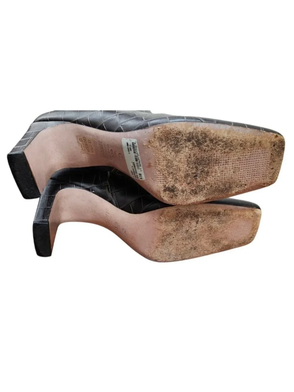 SCHUTZ brown croc