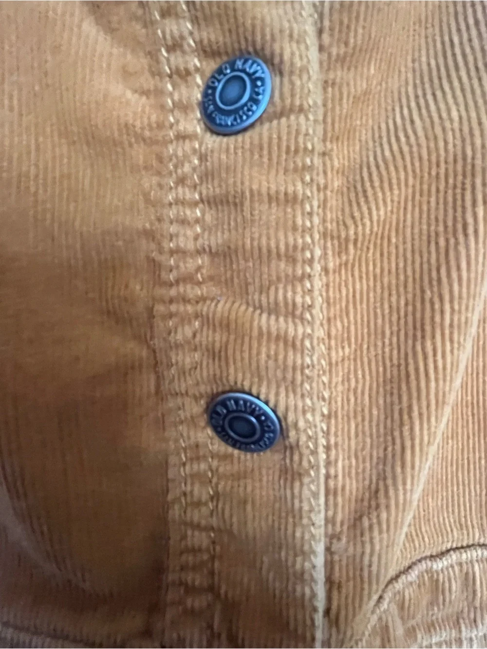Old Navy Girls Rust Corduroy Button-Front Overall Dress 8