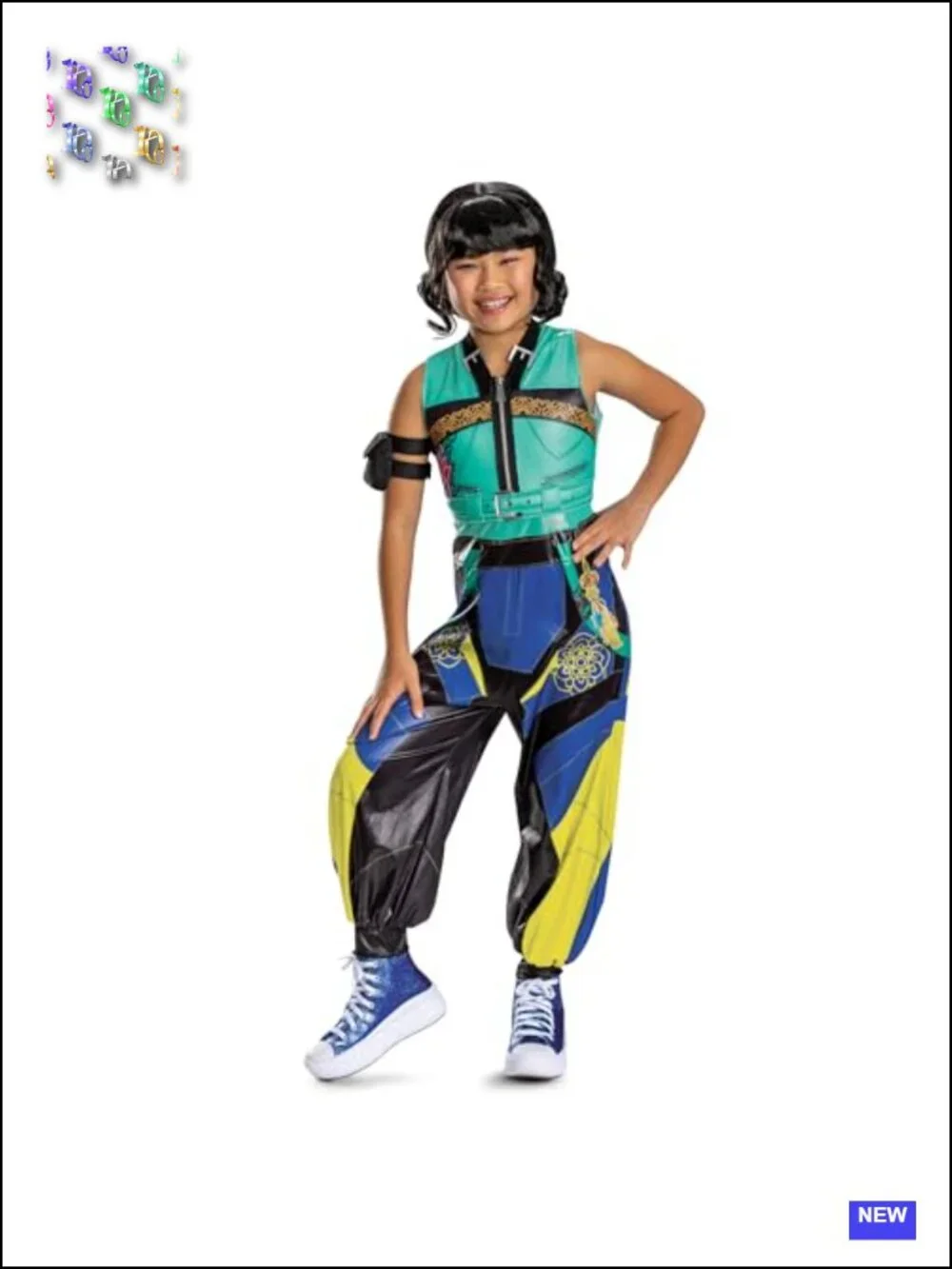 Official K-pop Demon Hunters Zoey Costume Jumpsuit and Arm Accessory