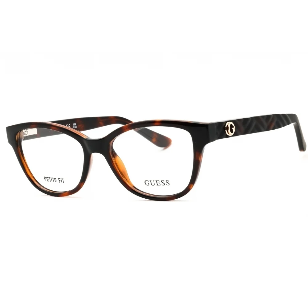 NWT Guess GU50307 Dark Havana Rectangle 50mm Eyeglasses