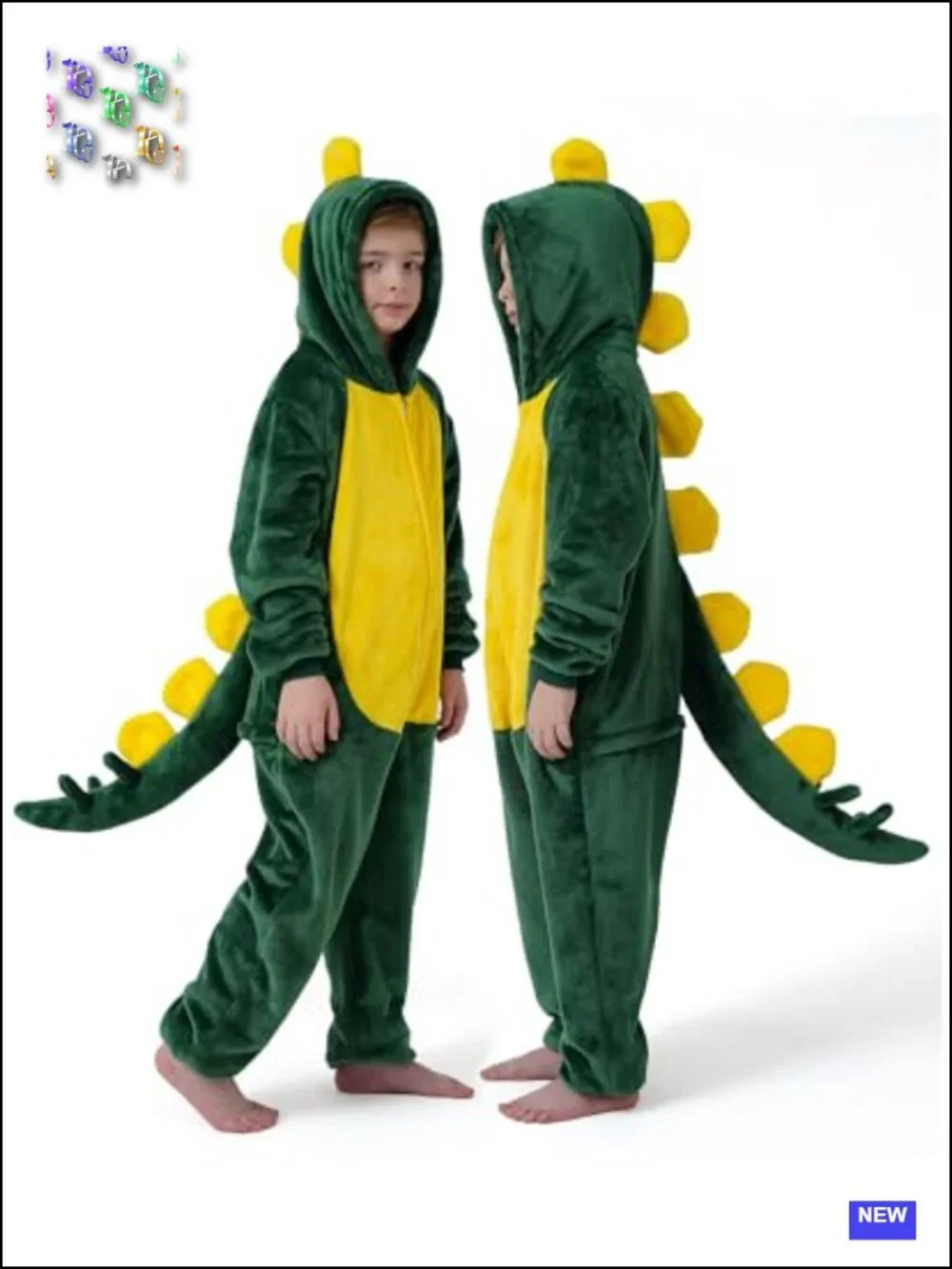 Kids Dinosaur Onesie Costume Flannel Plush Stegosaurus Pajamas Halloween
