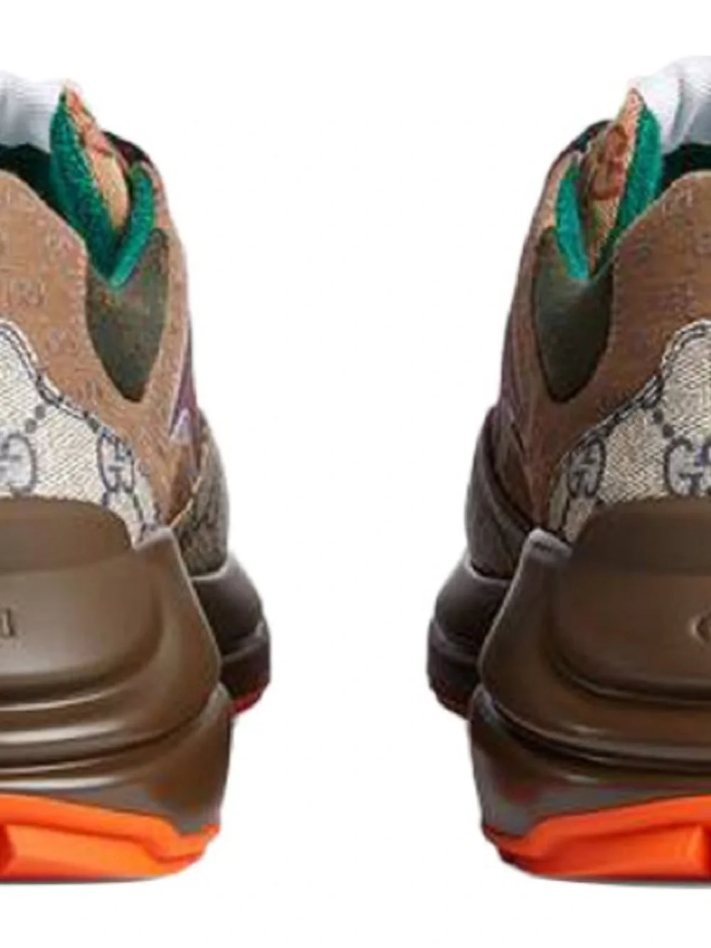 Gucci Kids GG Canvas Runner Sneaker - Brown/Red/Green/Orange