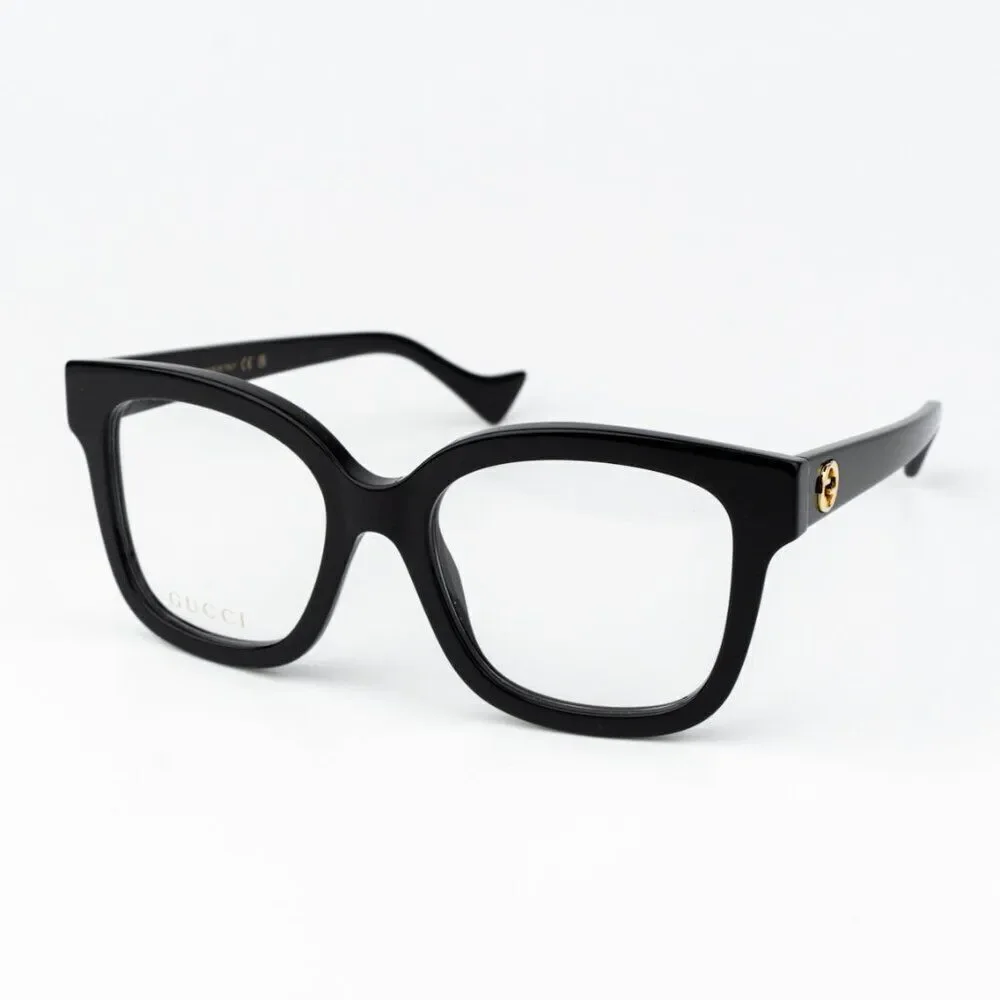 Gucci Men Eyeglasses Black Square GG1258O 004 BRAND NEW