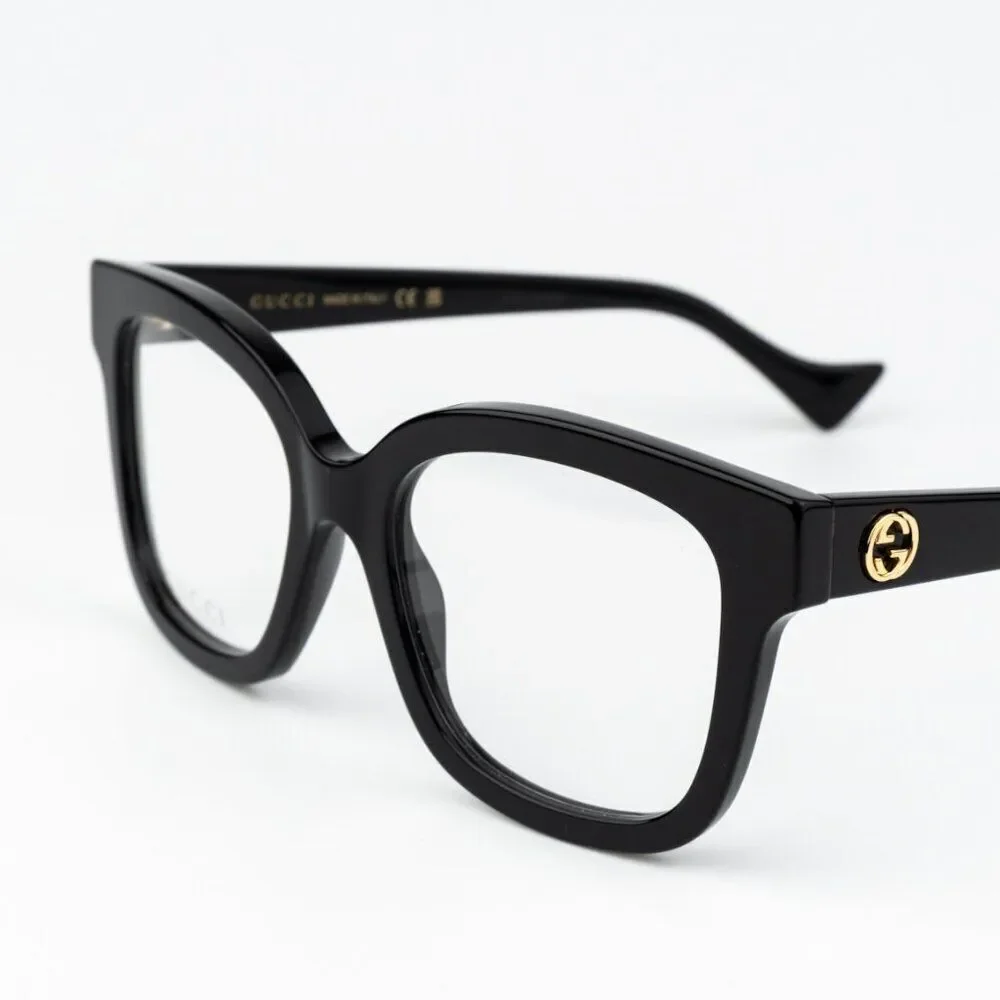 Gucci Men Eyeglasses Black Square GG1258O 004 BRAND NEW