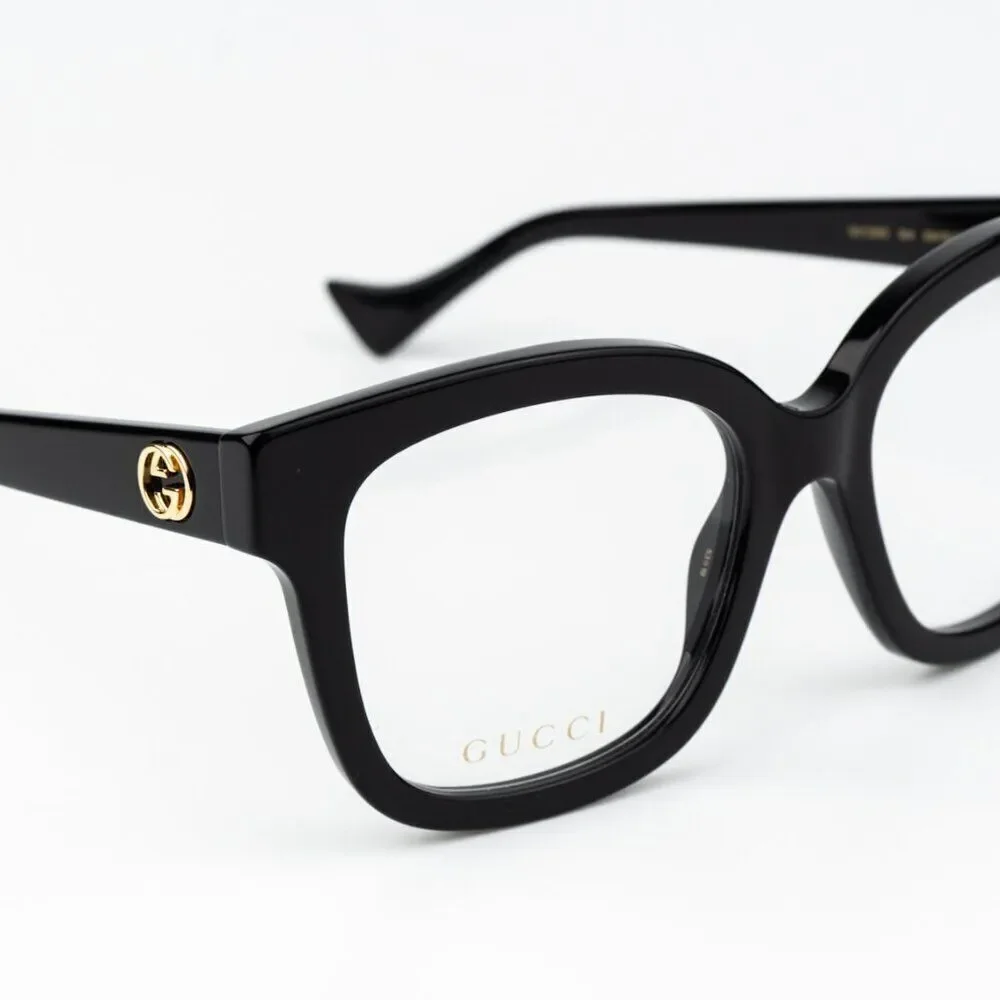 Gucci Men Eyeglasses Black Square GG1258O 004 BRAND NEW