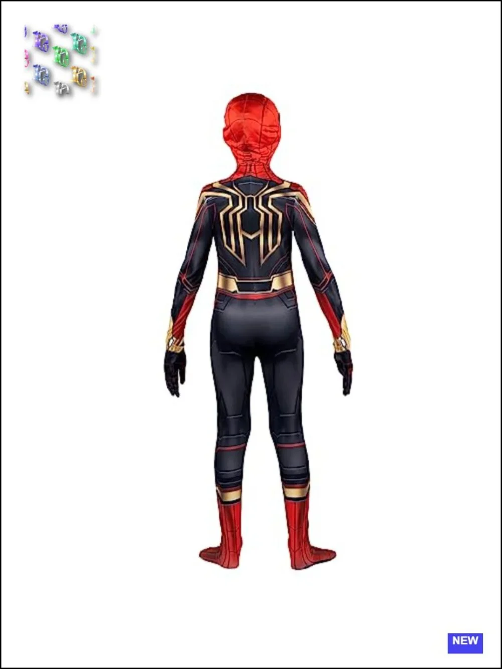 Spider-Man Zentai Costume, Stretch Spandex Jumpsuit, Kids Halloween