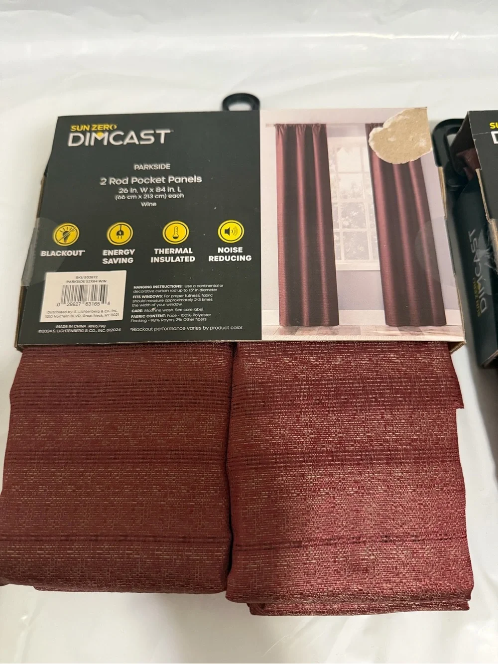 Sun Zero burgundy maintenance panels