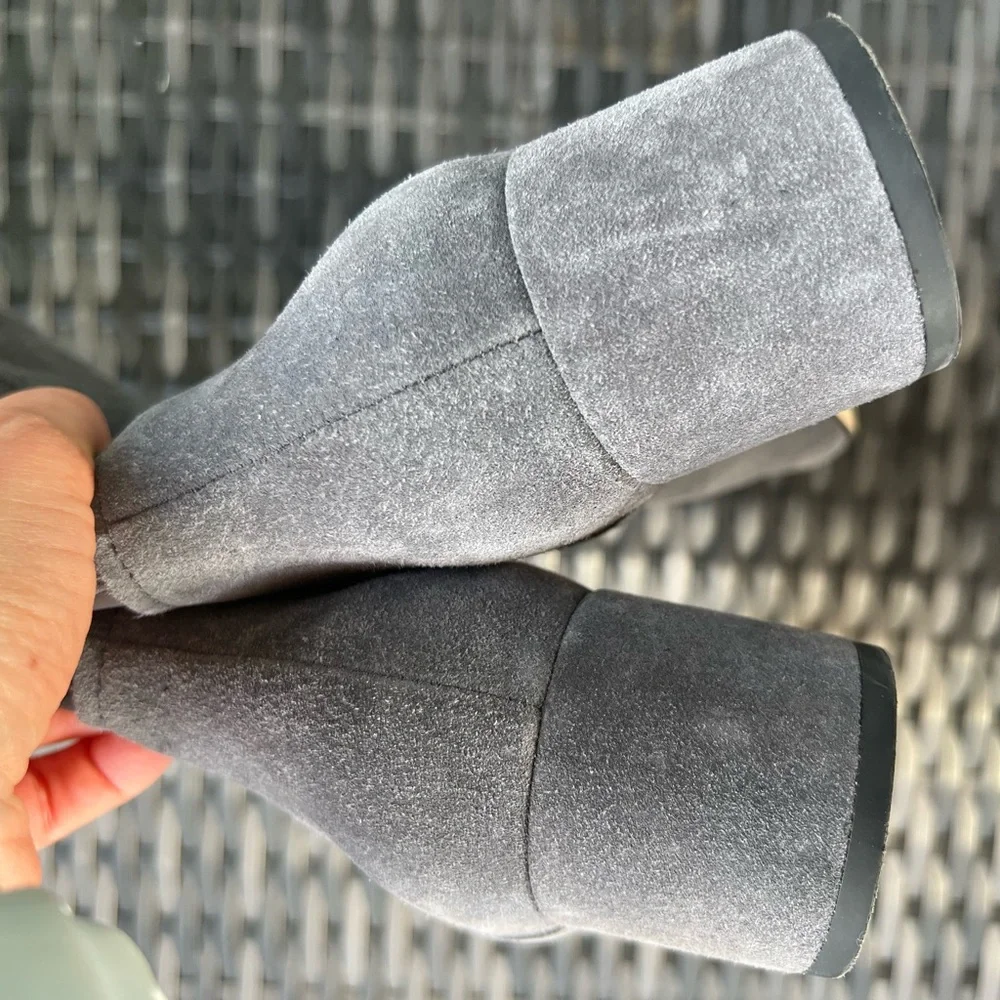 Gray Women's Knee-High Boots