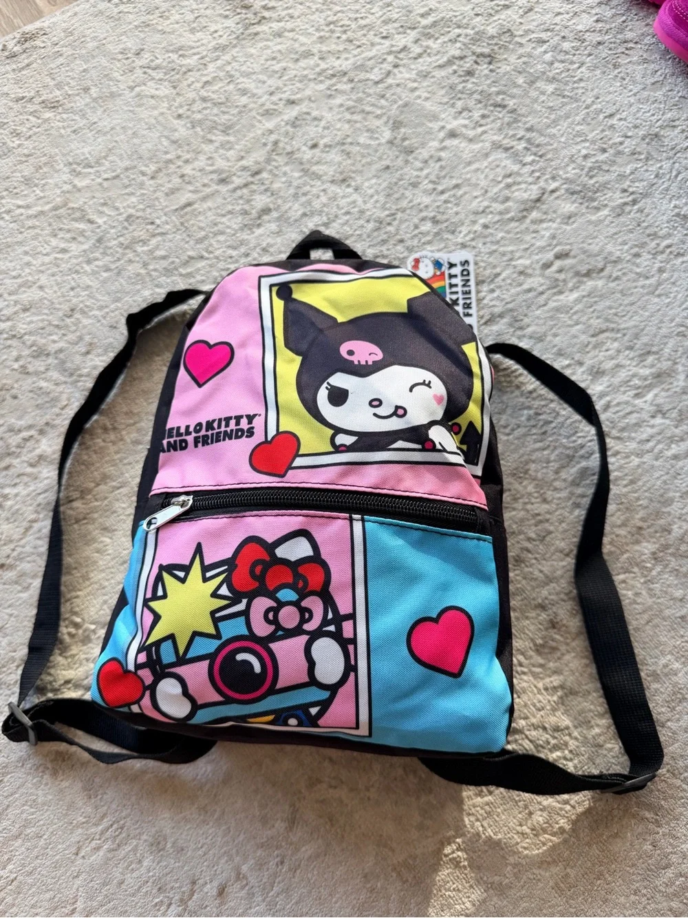 NWT Sanrio Hello Kitty & Friends Kuromi Mini Backpack