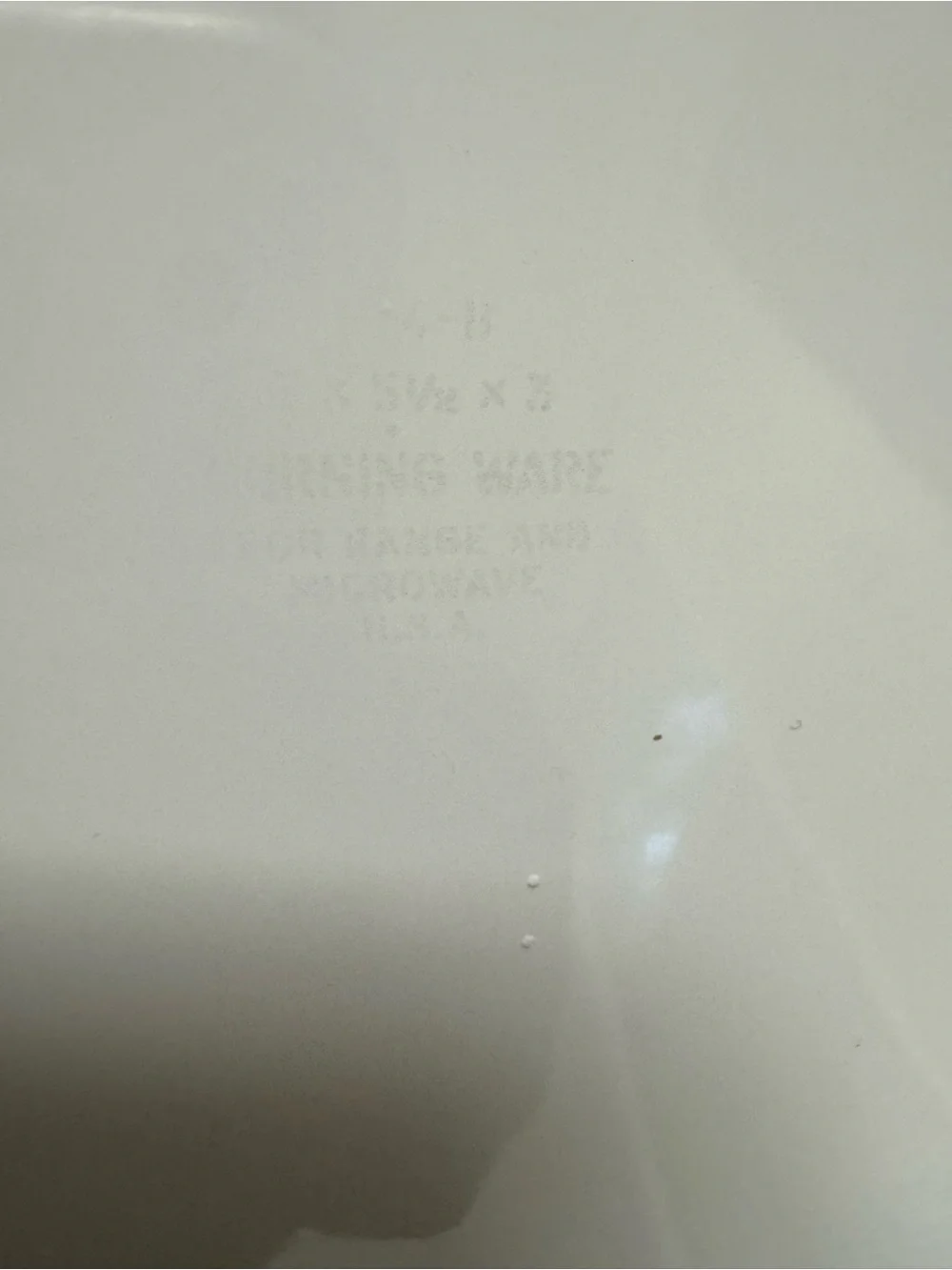 Corningware white ceramic