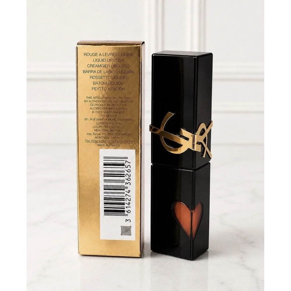 YSL The Inks Vinyl Cream 442 Cappuccino Kiss High Shine Lip Stain 5.5ml NIB RARE