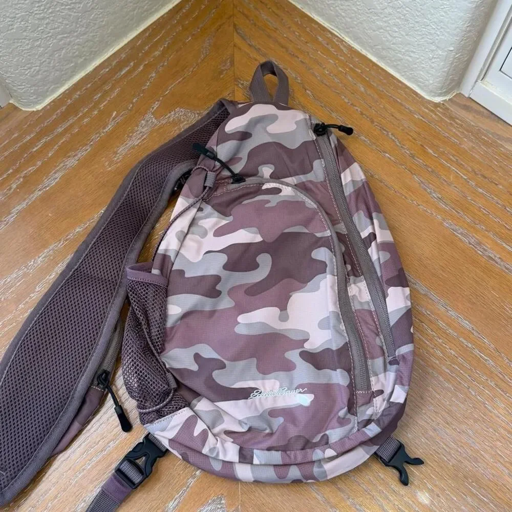 Eddie Bauer Camo Ripstop Sling Backpack