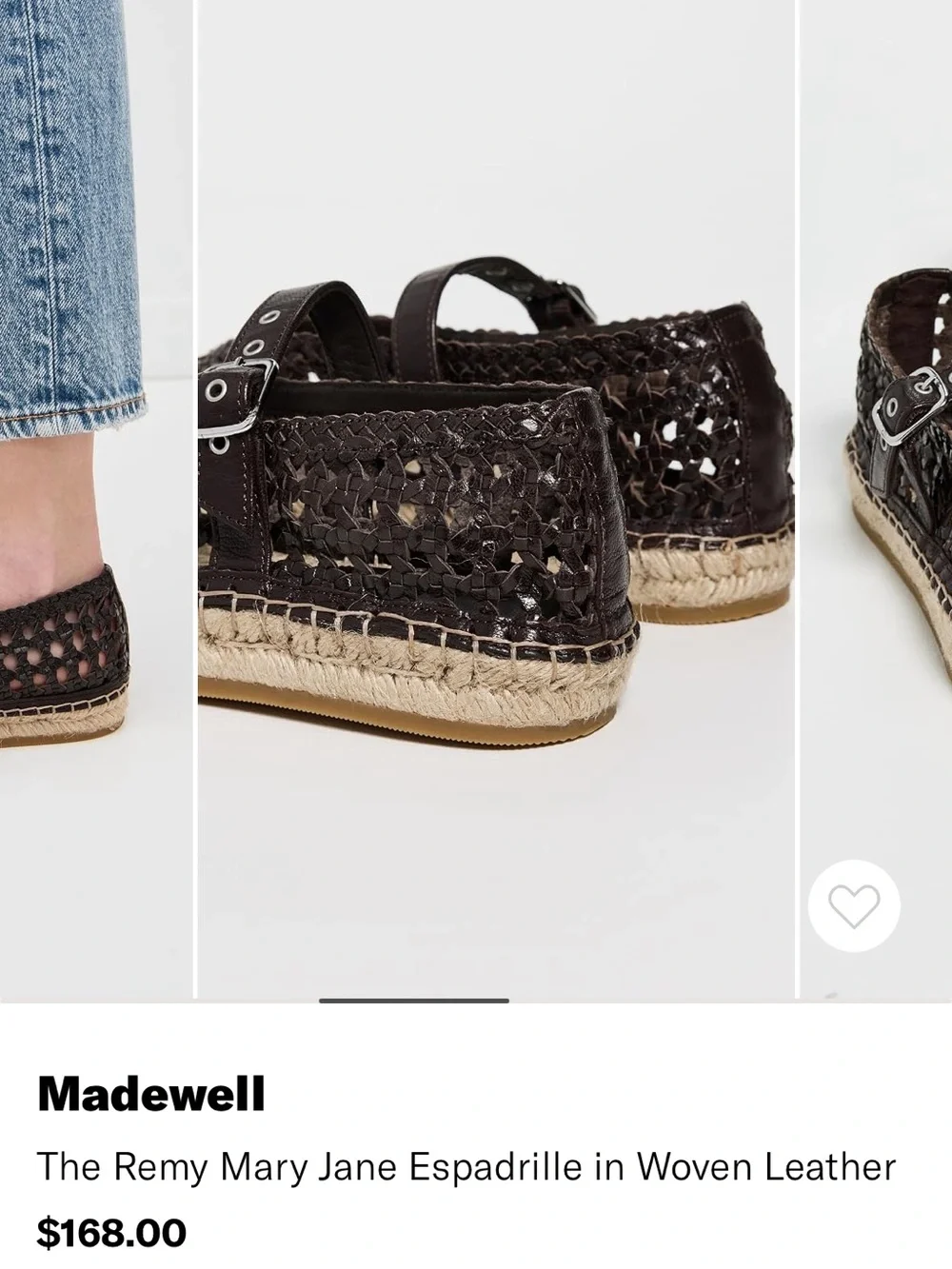 Madewell woven leather