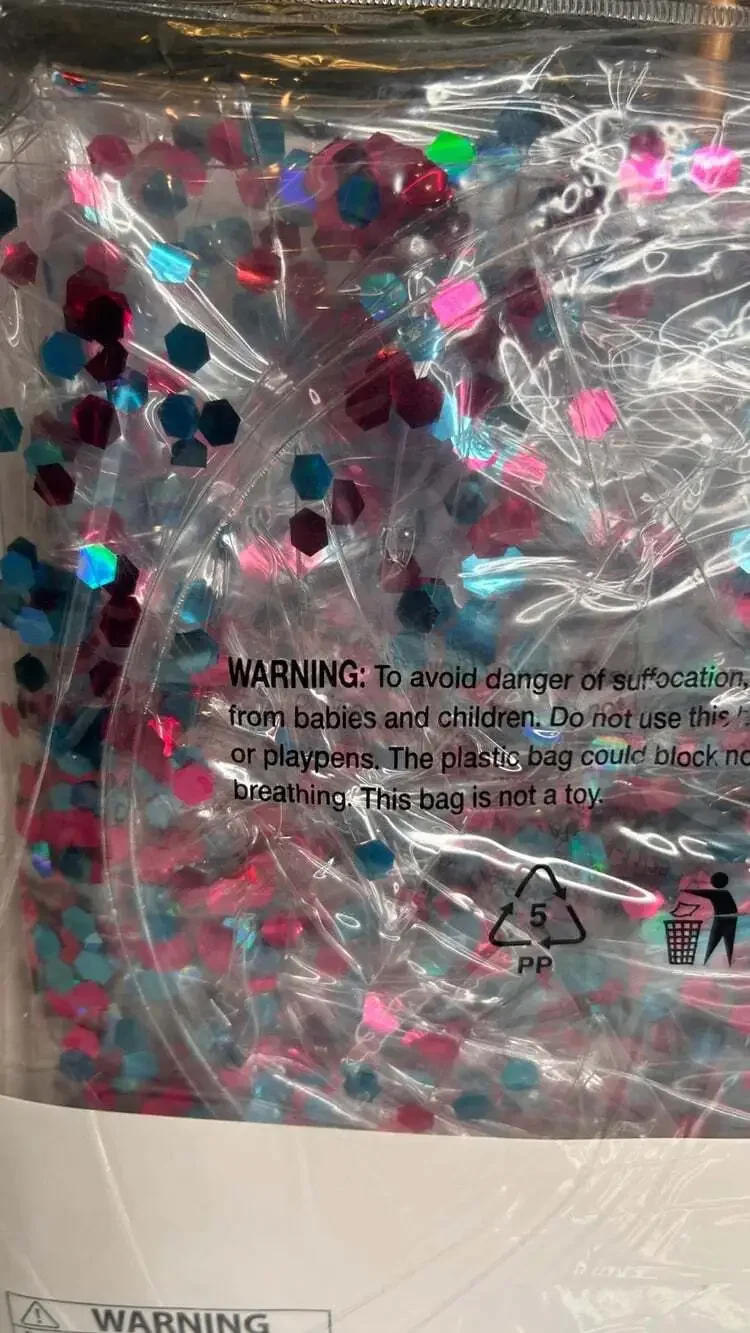 Unbranded inflatable glitter