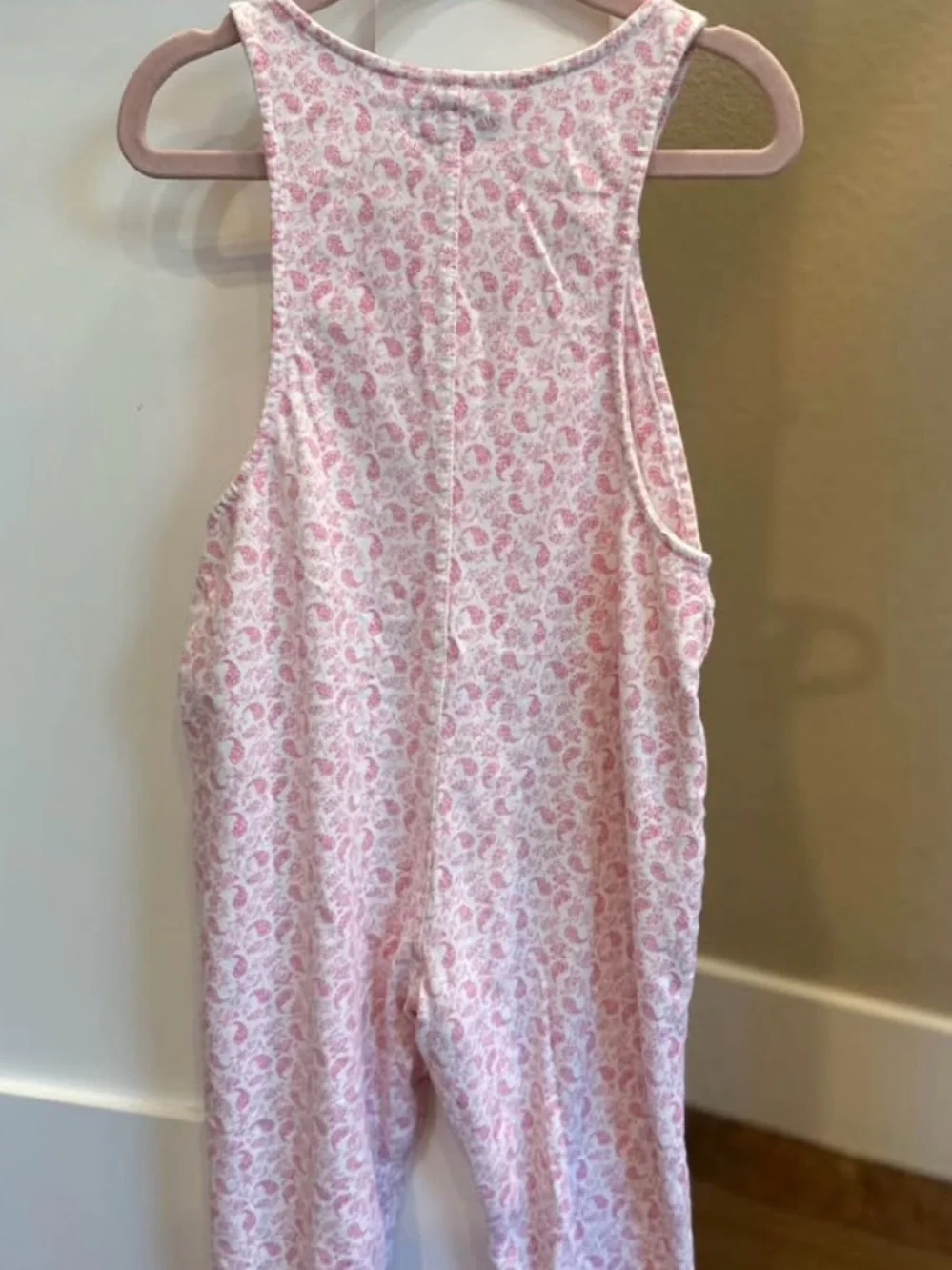 Ralph Lauren Pink Paisley-Print Girls' Overalls