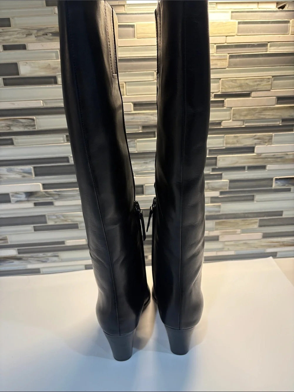 Franco Sarto Jaycen Black Over-the-Knee Pointed Toe Boots