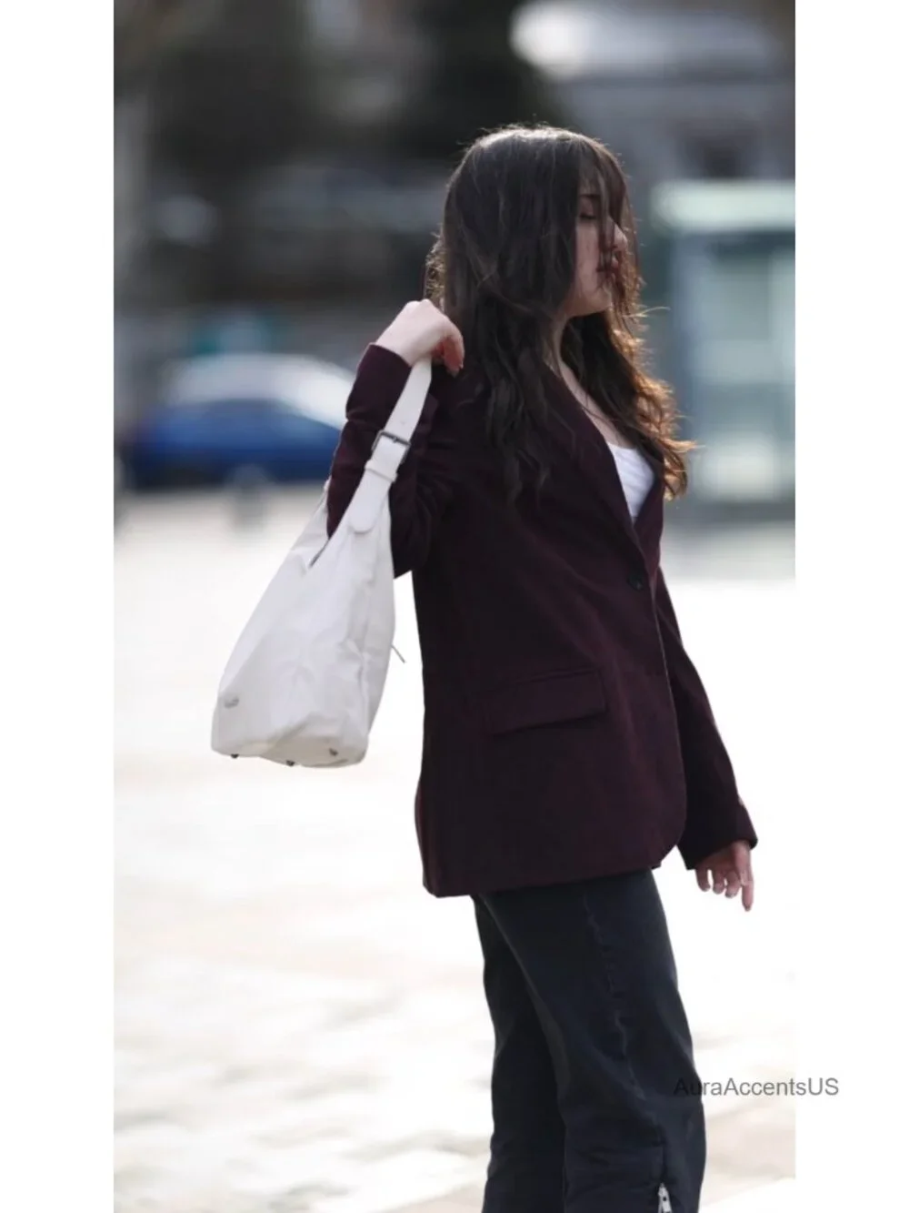 Hobo Bag for Women Shoulder Handbag Fake Leather Multi-Pocket Purse