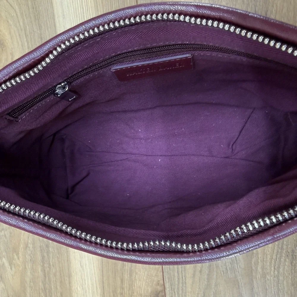 Walter Baker Hazel Hand Woven‎ Baguette Small Hobo Bag Soft Leather
