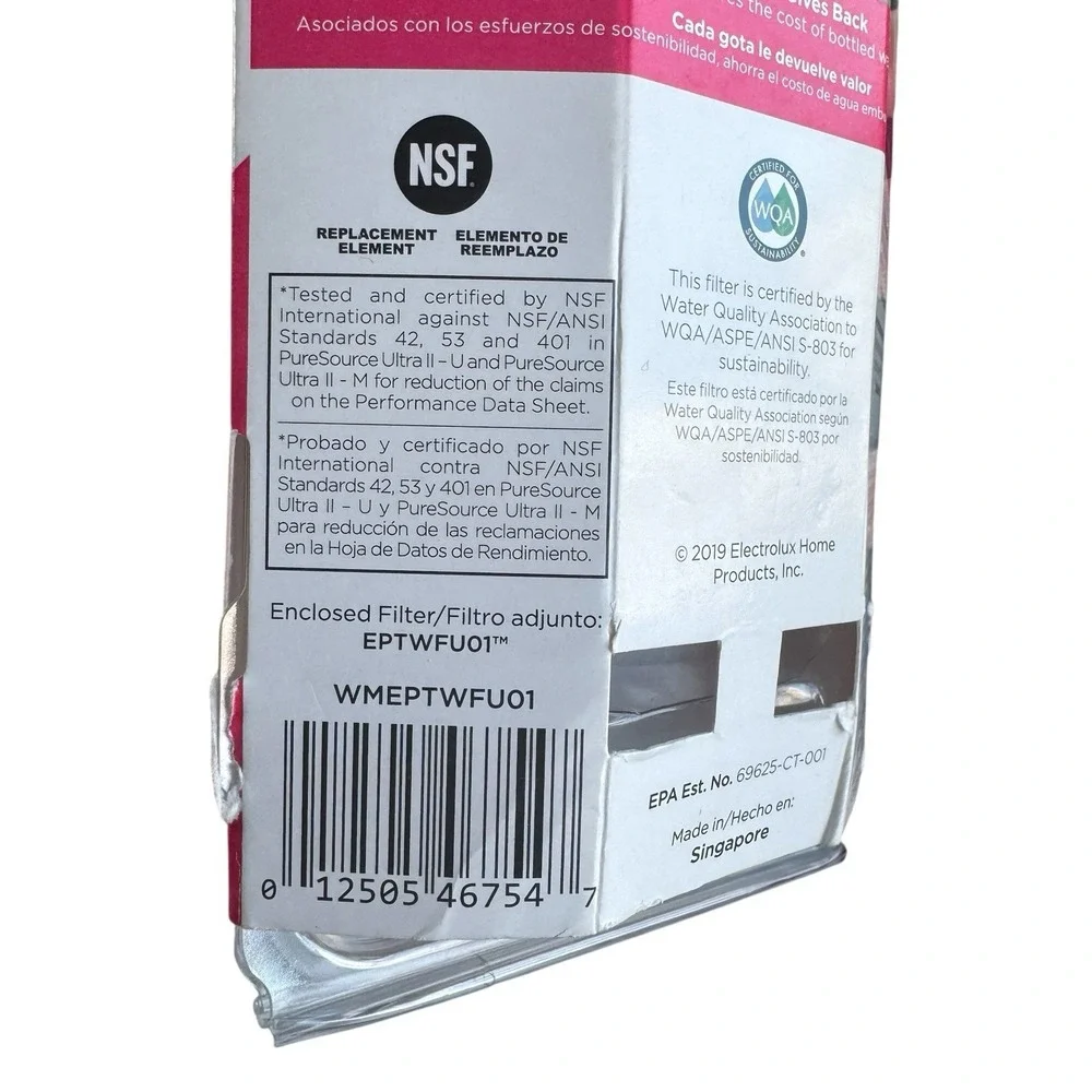 Frigidaire eptwfu01 pure