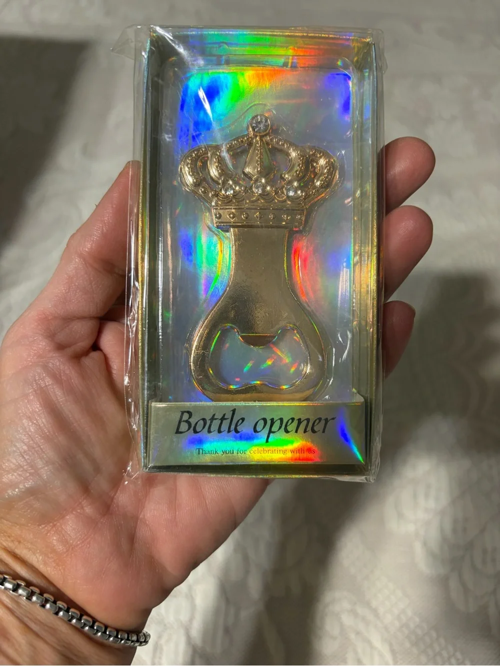 N/A gold finish bottle