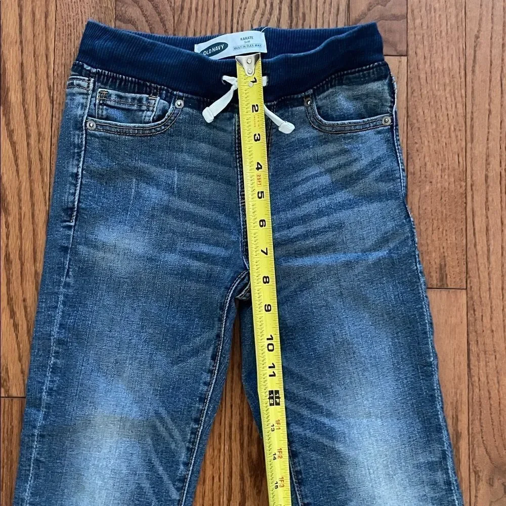 Old Navy Karate Slim Built in Flex Max Jeans Medium Wash Boy’s Sz Small 6-7
