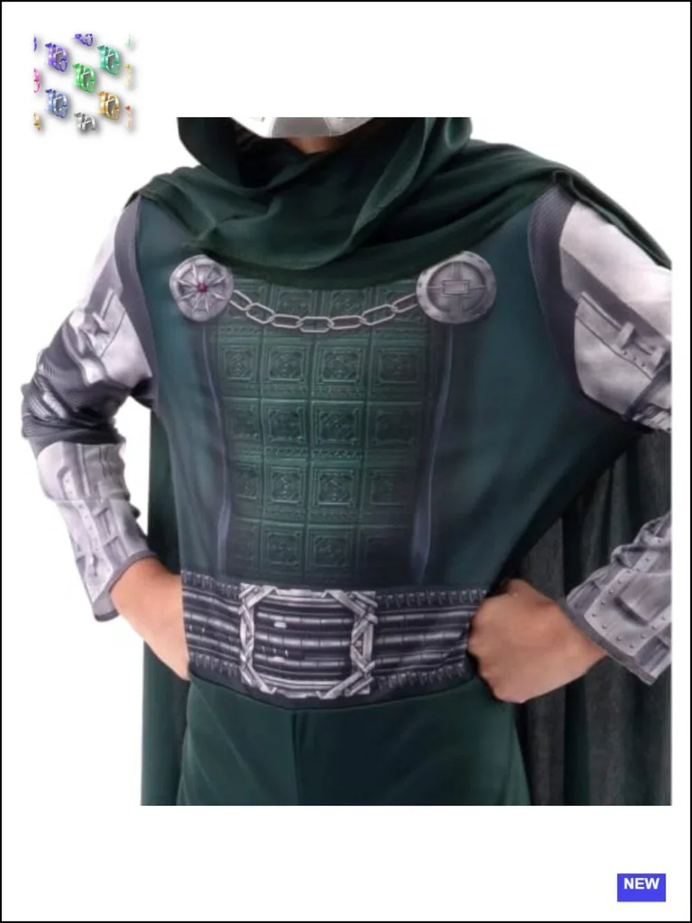 Marvel Doctor Doom Youth Halloween Costume Jumpsuit with Mask