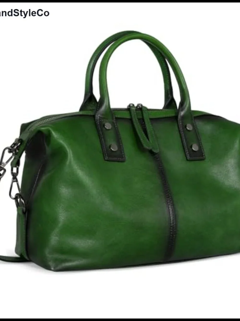 Genuine Leather Satchel Handbag Women Shoulder Bag Adjustable Strap