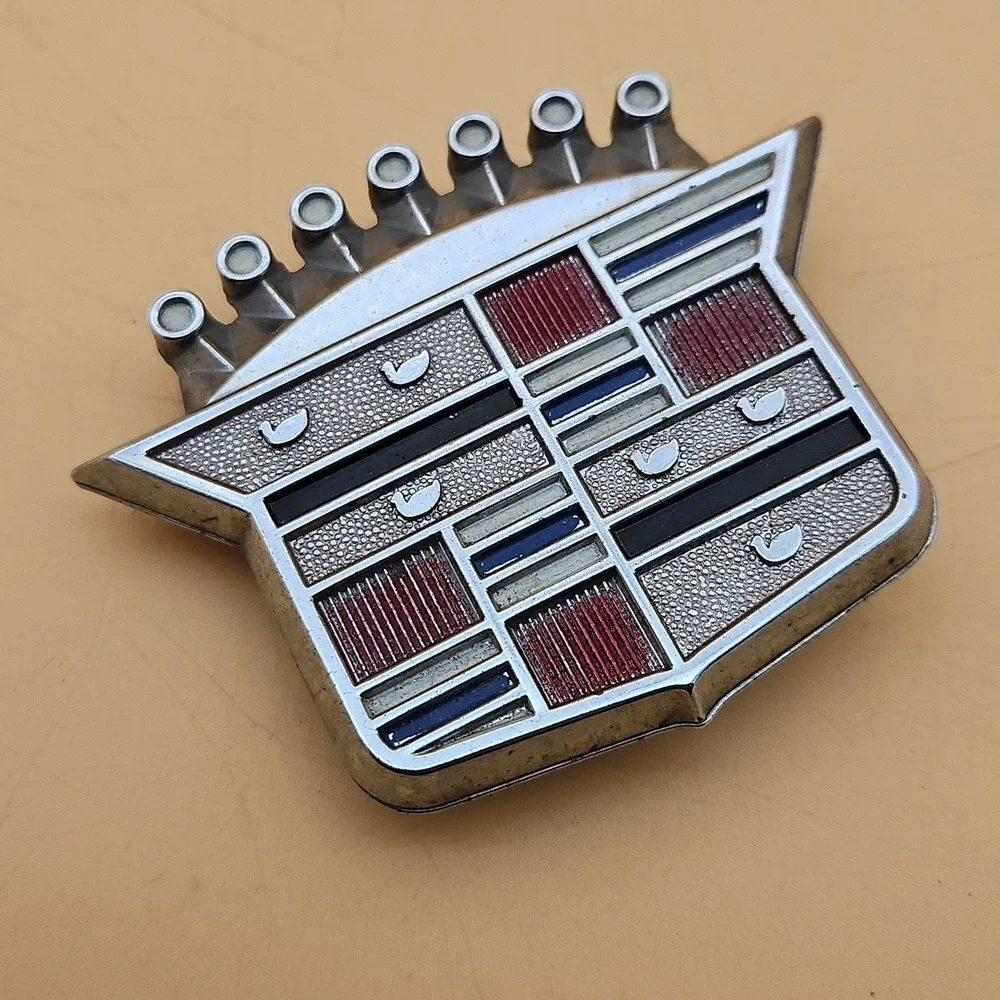 GM 1970s-1980s Cadillac‎ Deville Seville Hub Cap Emblem Badge Logo Car # 354570