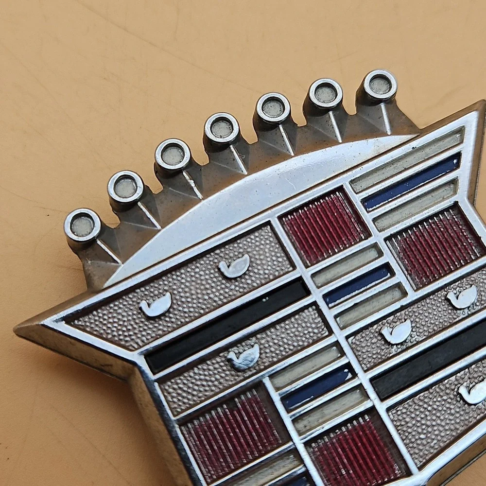 GM 1970s-1980s Cadillac‎ Deville Seville Hub Cap Emblem Badge Logo Car # 354570