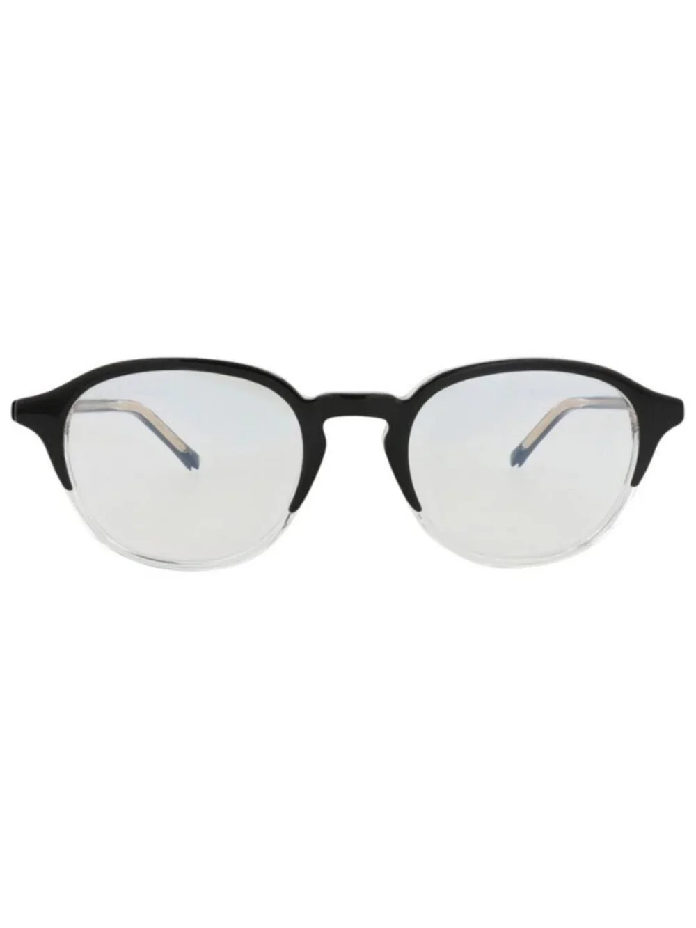 New Gucci Mens Round/Oval Black Black Transparent Fashion Designer Eyeglasses