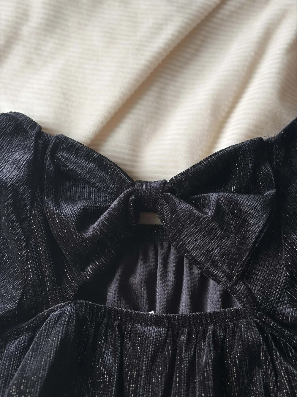 Old Navy Metallic Black Wide-Leg Off-Shoulder Jumpsuit