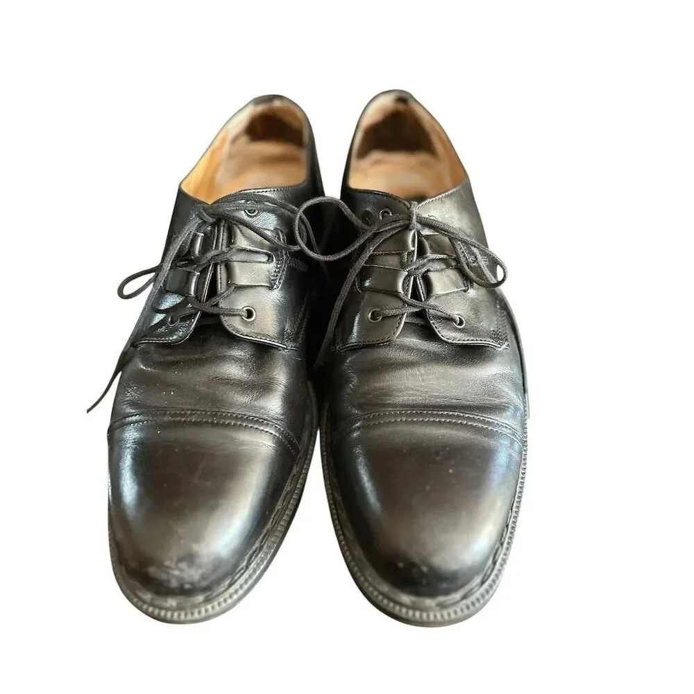 Bacco Bucci Men's Black Leather‎ Oxford Dress Shoes Size 9 1/2