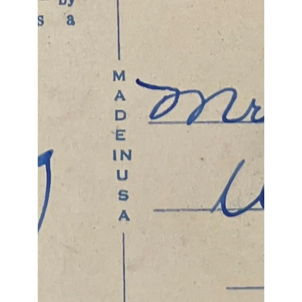 Vintage creases postcard wear