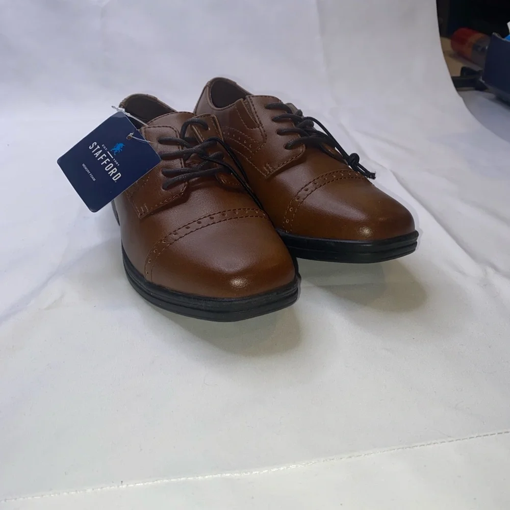 Stafford Dane Jr Little & Big Kid Boys Memory‎ Foam Oxford Shoes Size 13M