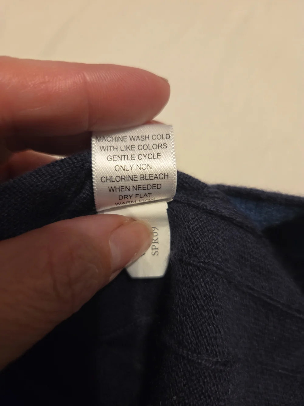 Banana Republic Cotton Cashmere Navy Ribbed Quarter-Zip Sweater
