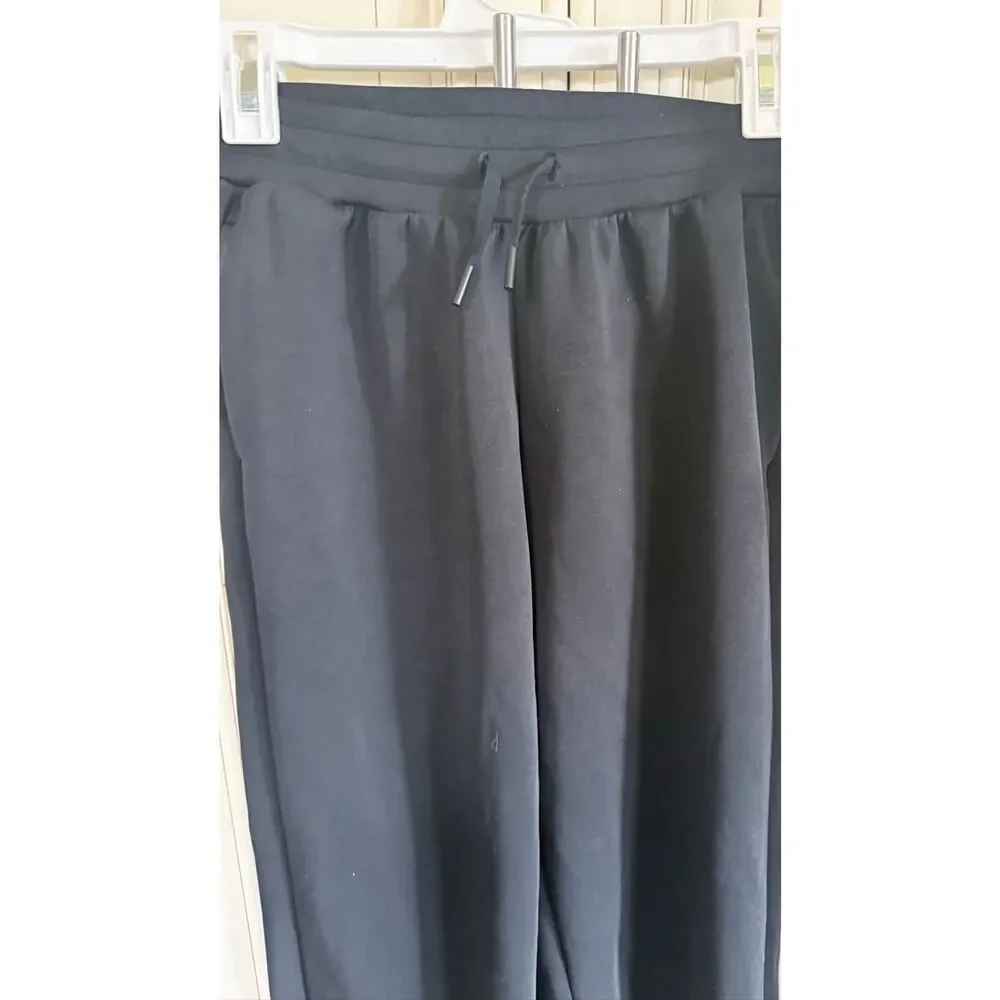All in Motion Girls Half Zip Sweatshirt Wide Leg Pants Set 2 Piece Black Size 14