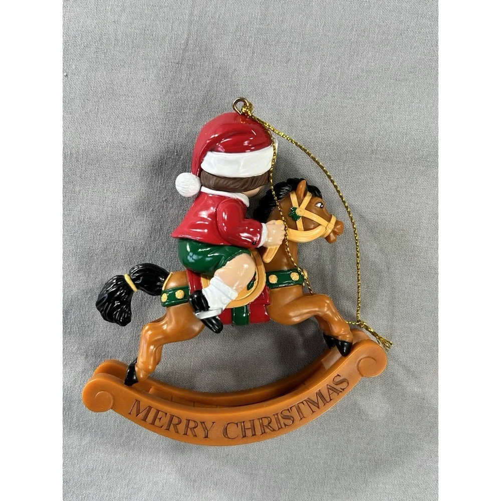 VTG 2005 Campbell's Soup collector's Christmas ornament Kid Riding Rocking Horse