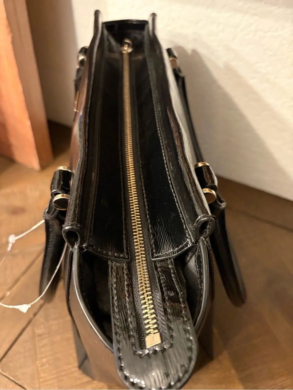 Kate Spade Bixby Place Medium Black Patent Leather Tote