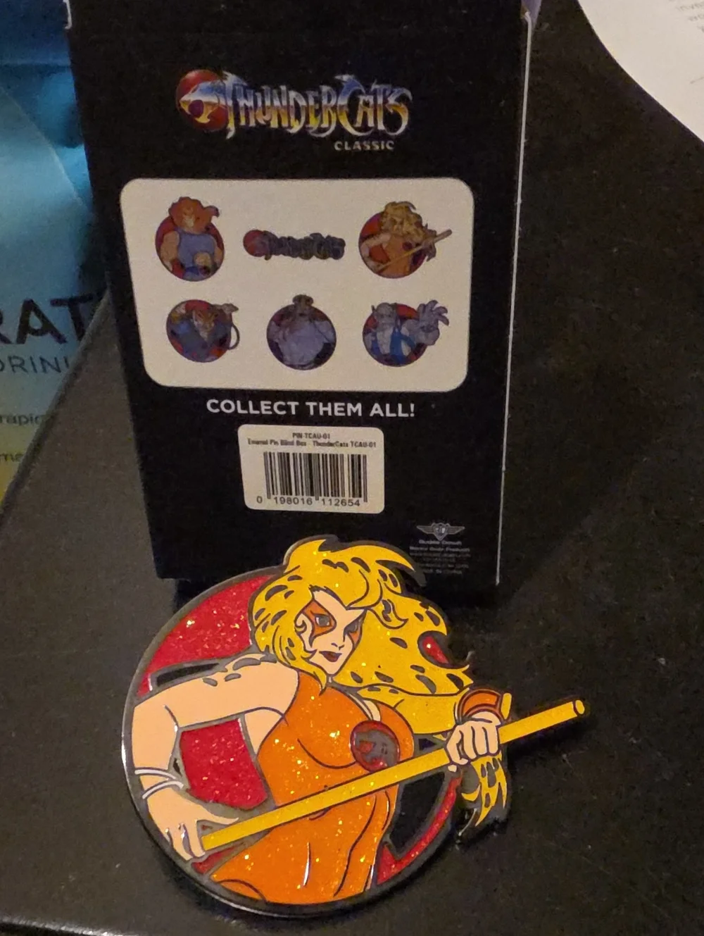 Classic Cheetara Enamel Pin - Orange