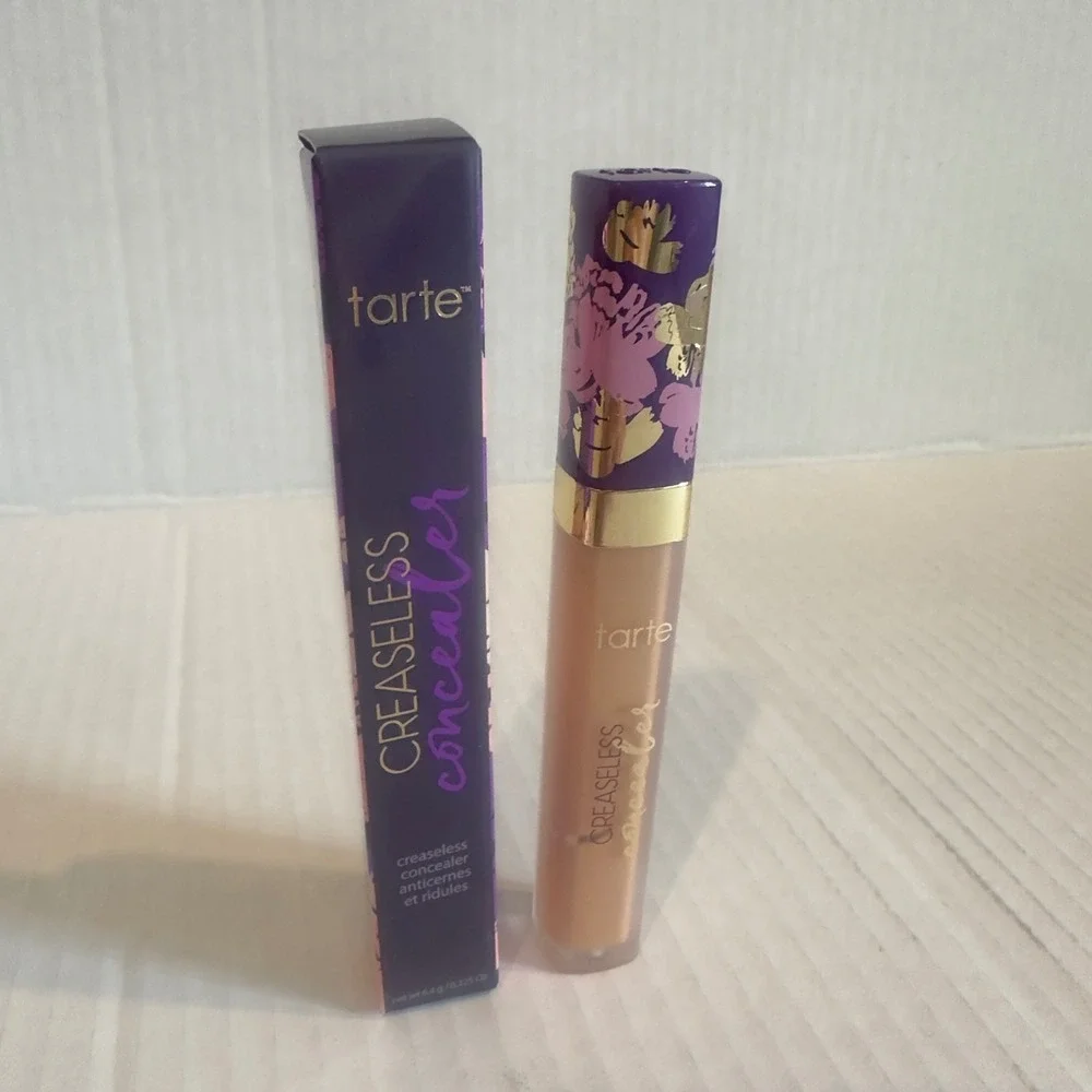 Tarte Creaseless Concealer 43H Tan-Deep Full Coverage Hydrating Makeup 6.4g NEW‎