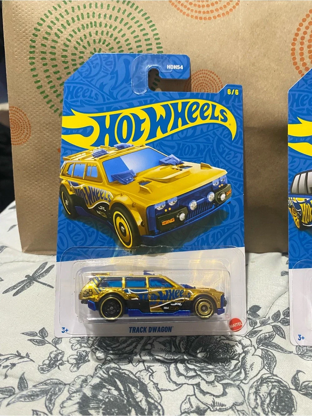 Hot Wheels 58th Anniversary Chase Track Dwagon BMW M3 Blue & Gold