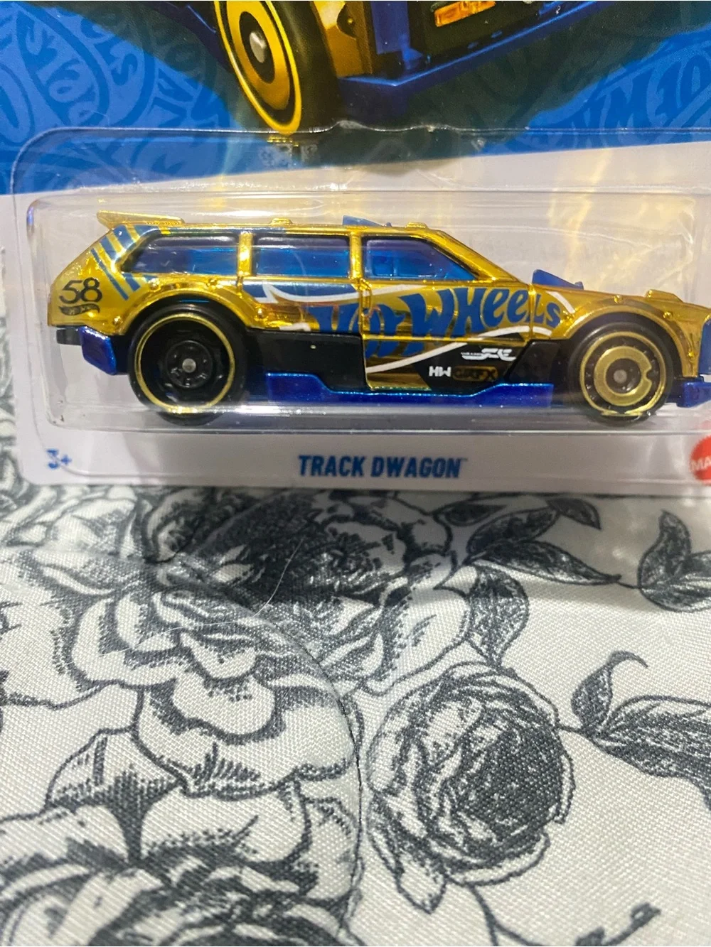 Hot Wheels 58th Anniversary Chase Track Dwagon BMW M3 Blue & Gold