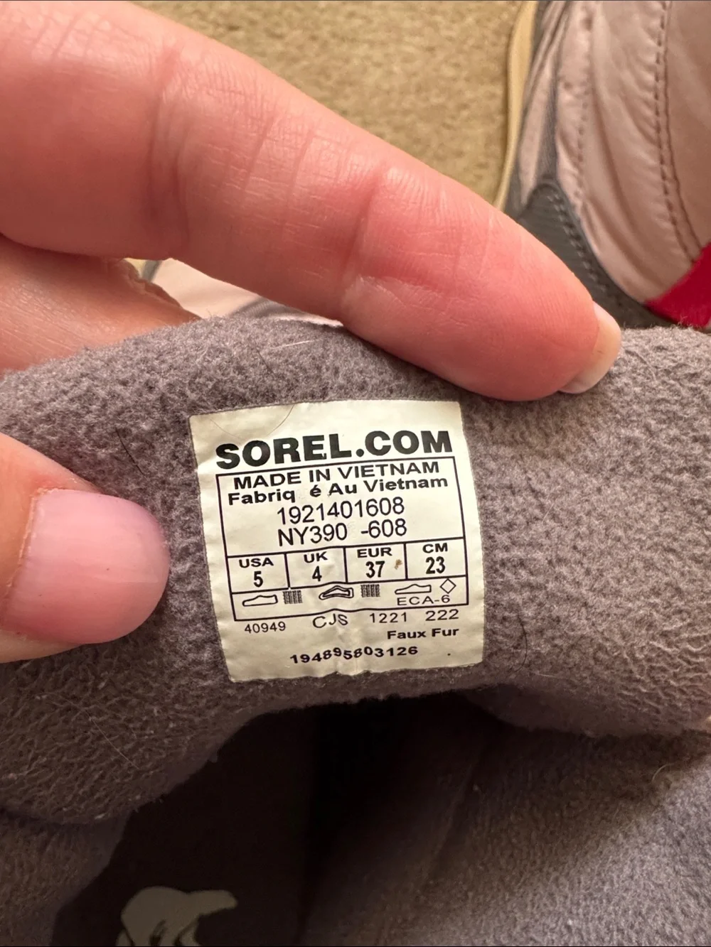 Sorel quilted winter