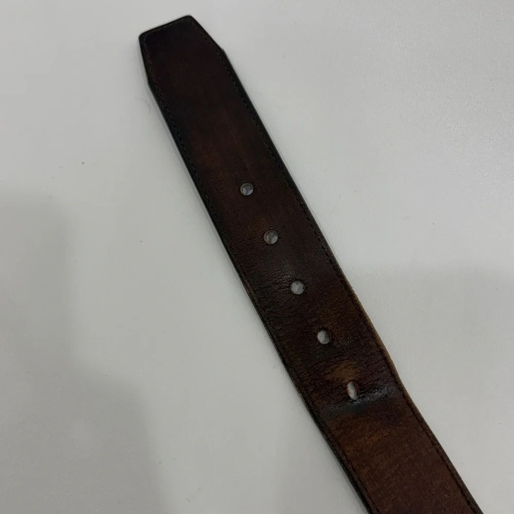 Justin Bent Rail Brown leather belt size 42