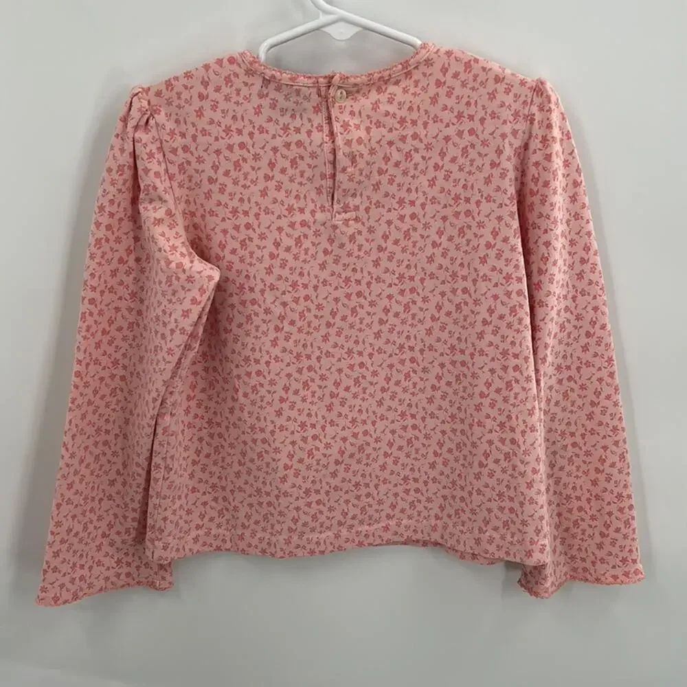 Ralph Lauren Girls Pink Long Sleeve Pullover Round Neck Top size 6