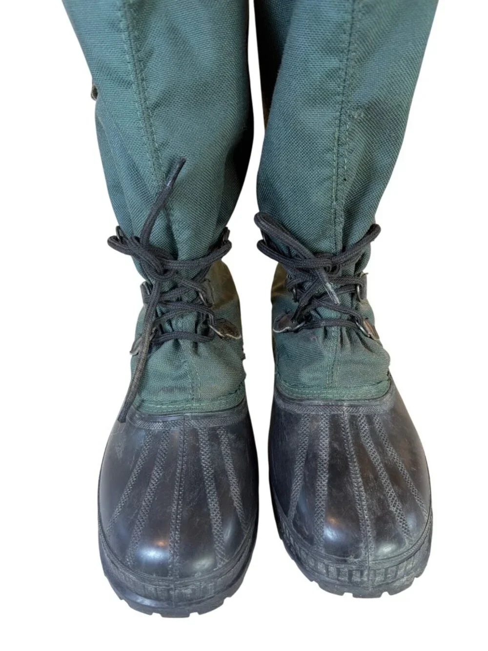 Sorel Kaufman Insulated Lined Winter Green Snow Boots Size 11 ** Vintage