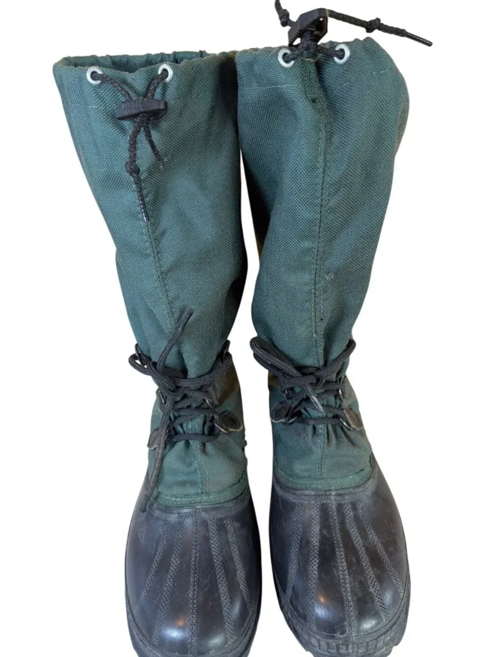 Sorel Kaufman Insulated Lined Winter Green Snow Boots Size 11 ** Vintage