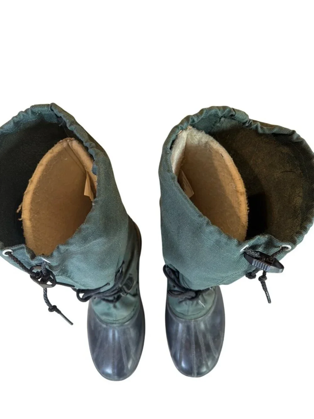 Sorel Kaufman Insulated Lined Winter Green Snow Boots Size 11 ** Vintage