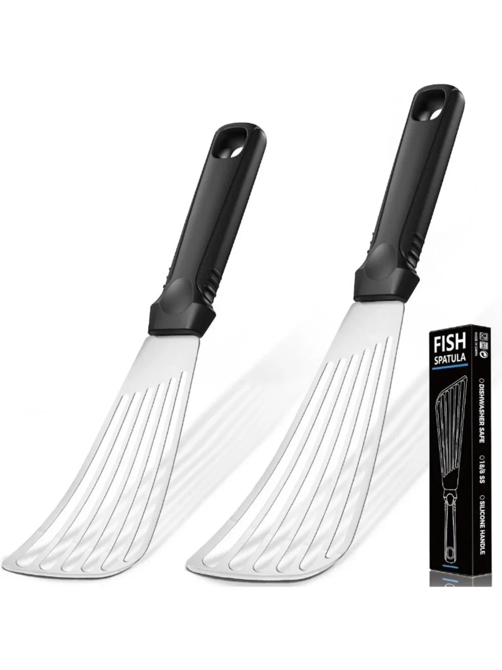 Stainless Steel Fish Spatula Set - 12.5